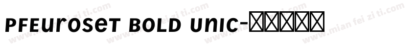 PFEuroset Bold Unic字体转换